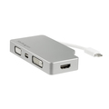 Startech.Com USB-C Multiport Adapter - 4-in-1 - Silver - 4K CDPVGDVHDMDP